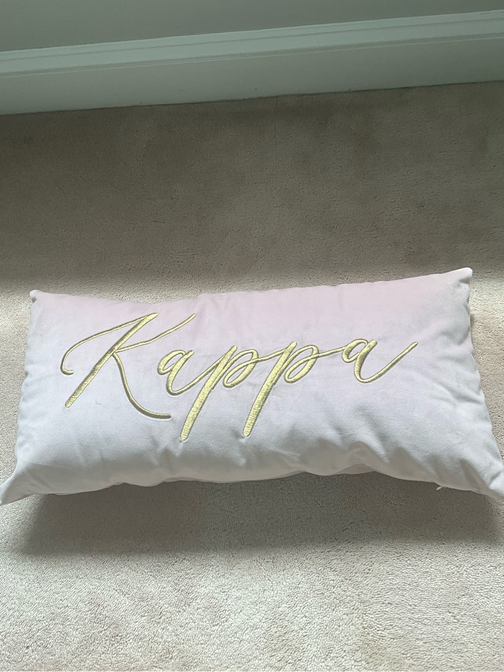 Kappa Embroidered Pillow